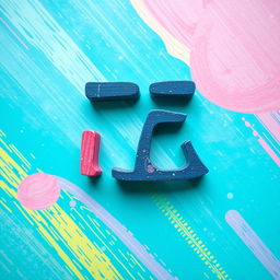 A creative and visually striking image featuring the word 'هاي' written in bold, artistic typography
