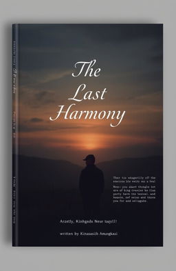 A melancholic novel cover design for 'The Last Harmony' in A5 size
