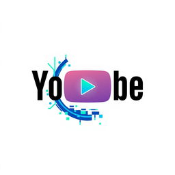 A modern and sleek logo designed for a YouTube channel focused on digital media