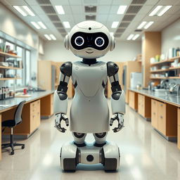 AEROL, a humanoid robot standing in a modern laboratory