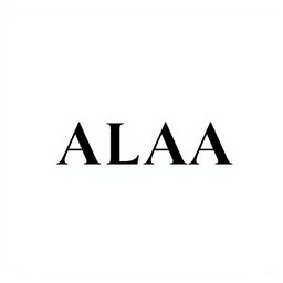 A sleek and modern logo design featuring the name 'ALAA', elegantly integrated with a photographer's lens symbol