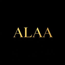 A sleek and modern logo design featuring the name 'ALAA', elegantly integrated with a photographer's lens symbol