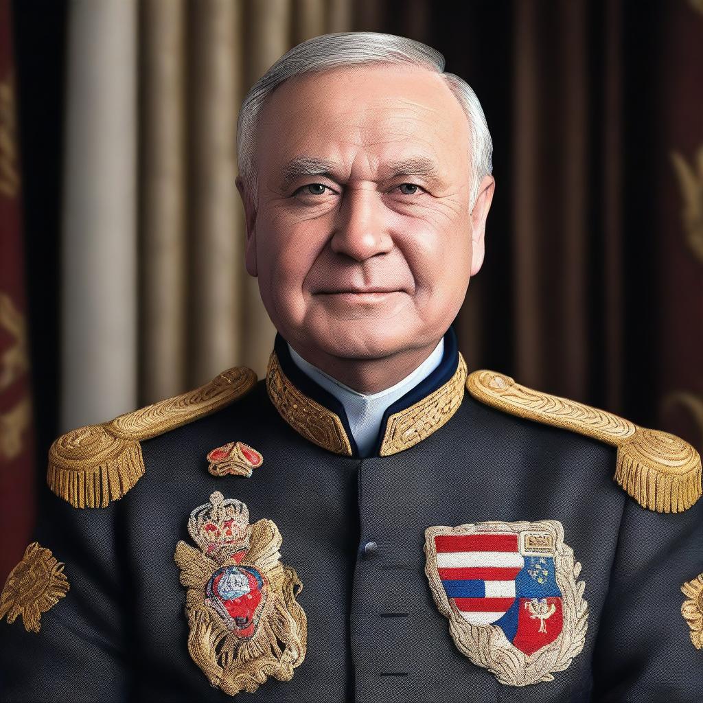 A hyper-realistic digital art portrait of the Governor of the Lipetsk region