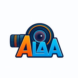 A logo featuring the name 'ALAA' creatively integrated with a camera lens design