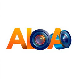 A logo featuring the name 'ALAA' creatively integrated with a camera lens design