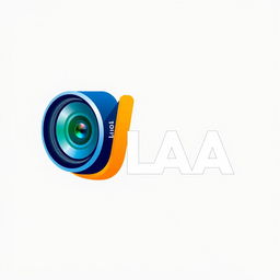 A logo featuring the name 'ALAA' creatively integrated with a camera lens design