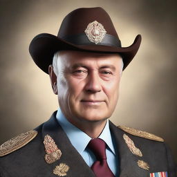 A hyper-realistic digital art portrait of the Governor of the Lipetsk region