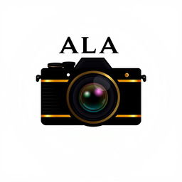 A logo design featuring the name 'ALAA' prominently displayed in a modern and stylish font