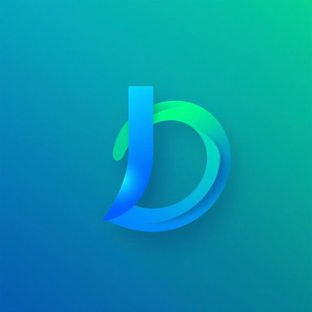 A modern and sleek logo design featuring a stylized letter 'L' intertwined with the letter 'O', incorporating vibrant colors like blue and green