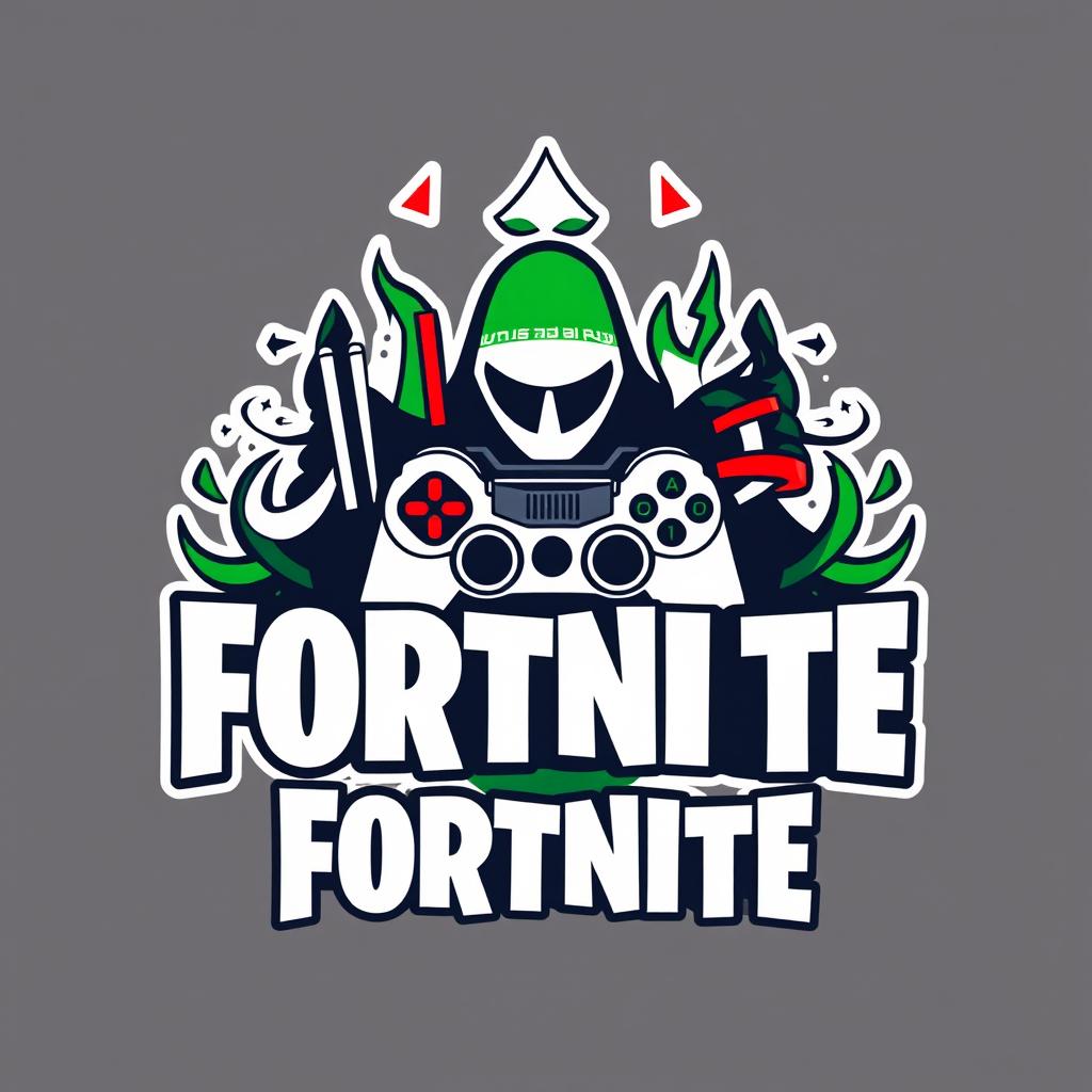 A logo design for Fortnite specifically tailored for Iran, featuring elements that represent Iranian culture and symbolism