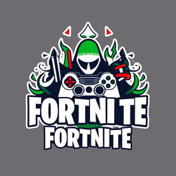 A logo design for Fortnite specifically tailored for Iran, featuring elements that represent Iranian culture and symbolism