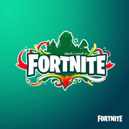 A logo design for Fortnite specifically tailored for Iran, featuring elements that represent Iranian culture and symbolism