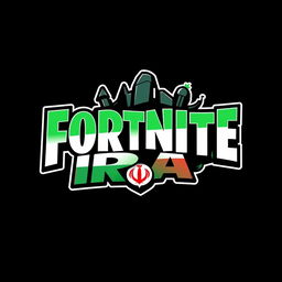 A modern and vibrant logo design inspired by Fortnite, tailored specifically for an Iranian audience