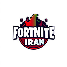 A modern and vibrant logo design inspired by Fortnite, tailored specifically for an Iranian audience
