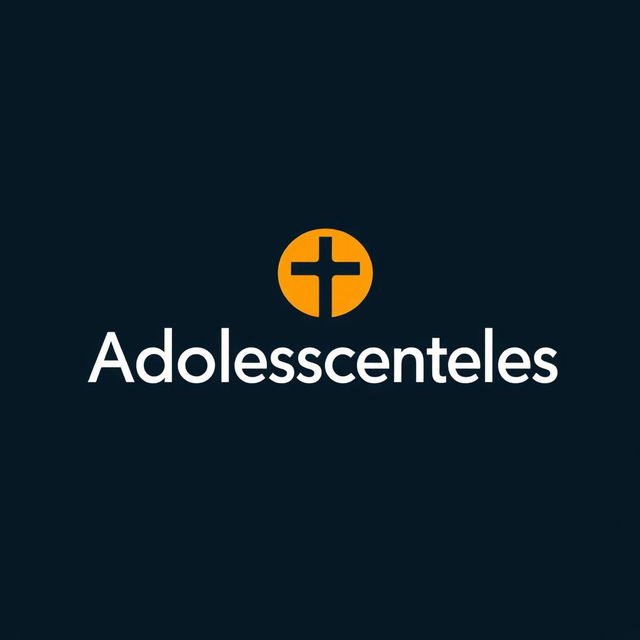 A logo design that creatively integrates the word 'Adolescentes' with the logo of the IPUC church