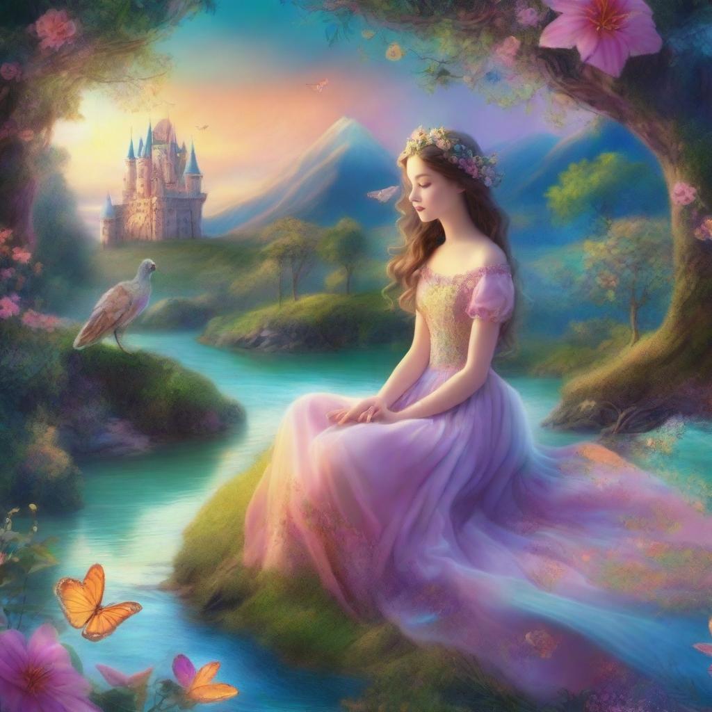 A breathtaking digital art piece that captures the essence of world's most enchanting fairy tales