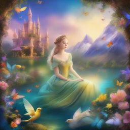 A breathtaking digital art piece that captures the essence of world's most enchanting fairy tales