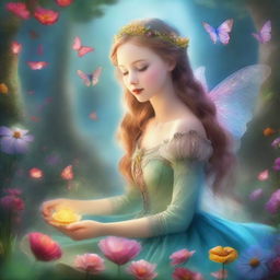 A breathtaking digital art piece that captures the essence of world's most enchanting fairy tales