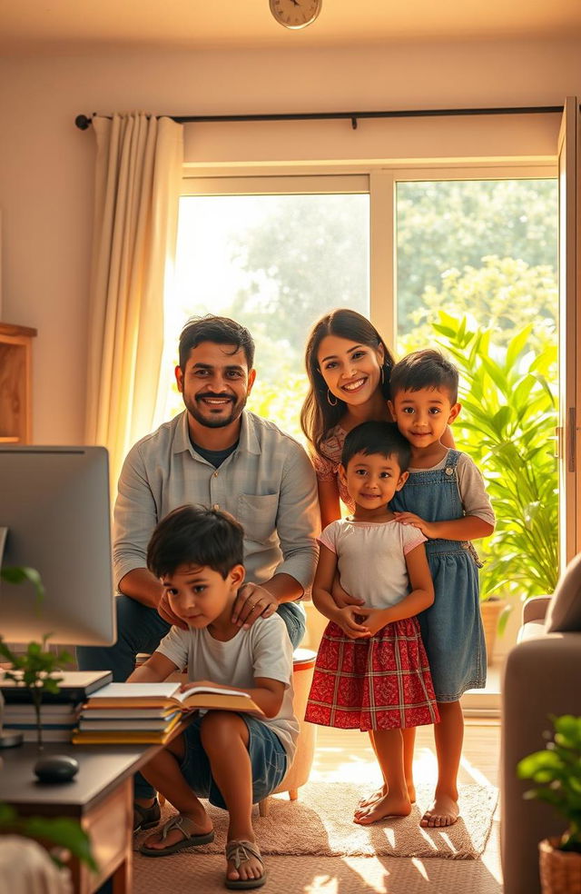 A depiction of a previously impoverished family overcoming challenges to achieve wealth