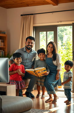 A depiction of a previously impoverished family overcoming challenges to achieve wealth