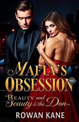 A dramatic novel cover for 'Mafia’s Obsession: Beauty and the Don'