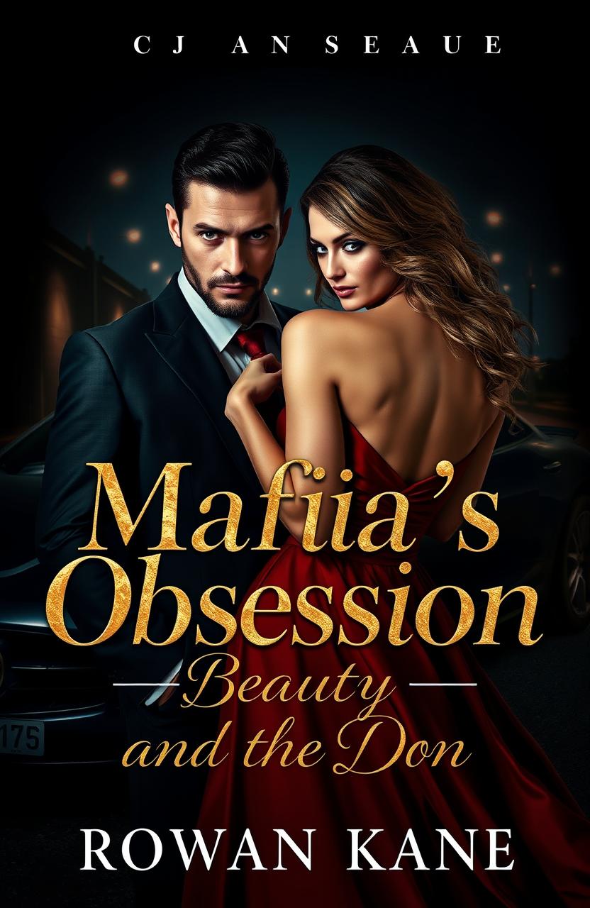 A dramatic novel cover for 'Mafia’s Obsession: Beauty and the Don'