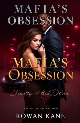 A dramatic novel cover for 'Mafia’s Obsession: Beauty and the Don'