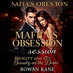A striking and dramatic novel cover for 'Mafia’s Obsession: Beauty and the Don'