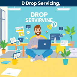 A visually engaging graphic illustrating the concept of drop servicing