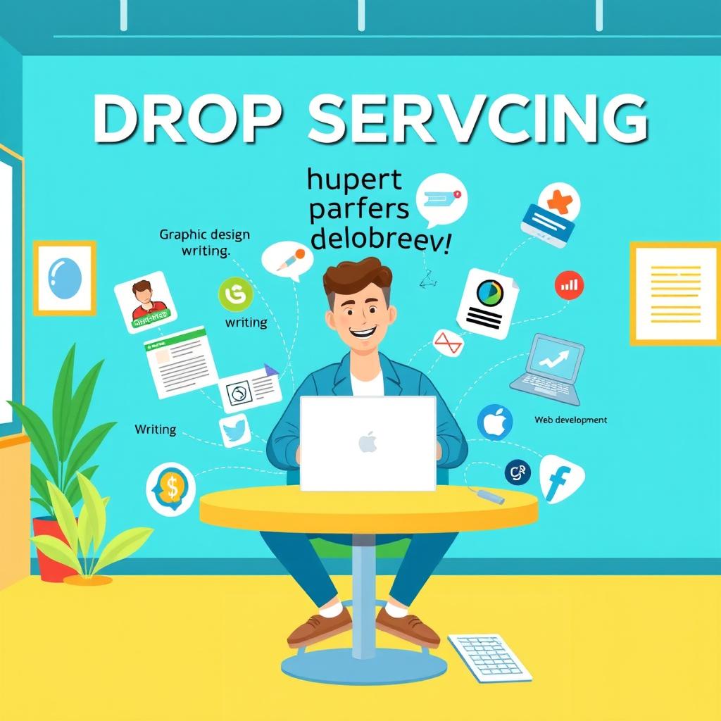 A visually engaging graphic illustrating the concept of drop servicing