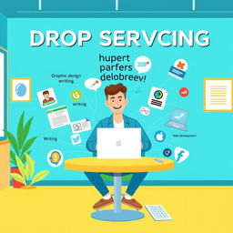 A visually engaging graphic illustrating the concept of drop servicing