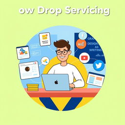 A visually engaging graphic illustrating the concept of drop servicing