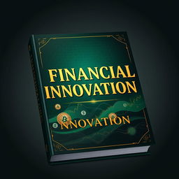 A captivating book cover design for 'Financial Innovation', featuring an elegant and luxurious aesthetic