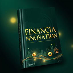 A captivating book cover design for 'Financial Innovation', featuring an elegant and luxurious aesthetic