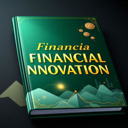 A captivating book cover design for 'Financial Innovation', featuring an elegant and luxurious aesthetic