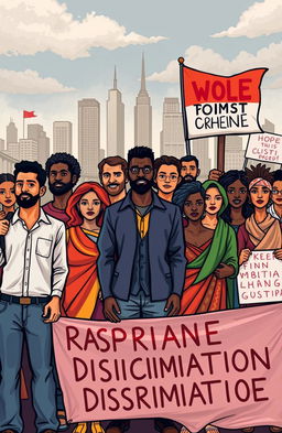 A powerful and thought-provoking visual representation of racial and caste discrimination in society