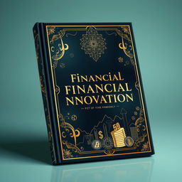 A stunning book cover depicting financial innovation, featuring elegant and luxurious design elements