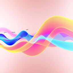 Fascinating visual representation of sound waves, depicting various frequencies in vibrant colors