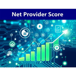 A visually striking cover design illustrating the concept of a net provider score