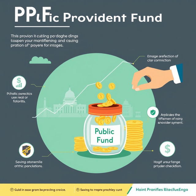 An informative graphic illustrating the concept of a Public Provident Fund (PPF)