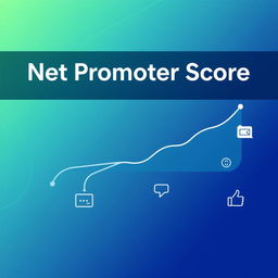 A visually appealing and engaging cover design for a report on Net Promoter Score (NPS)