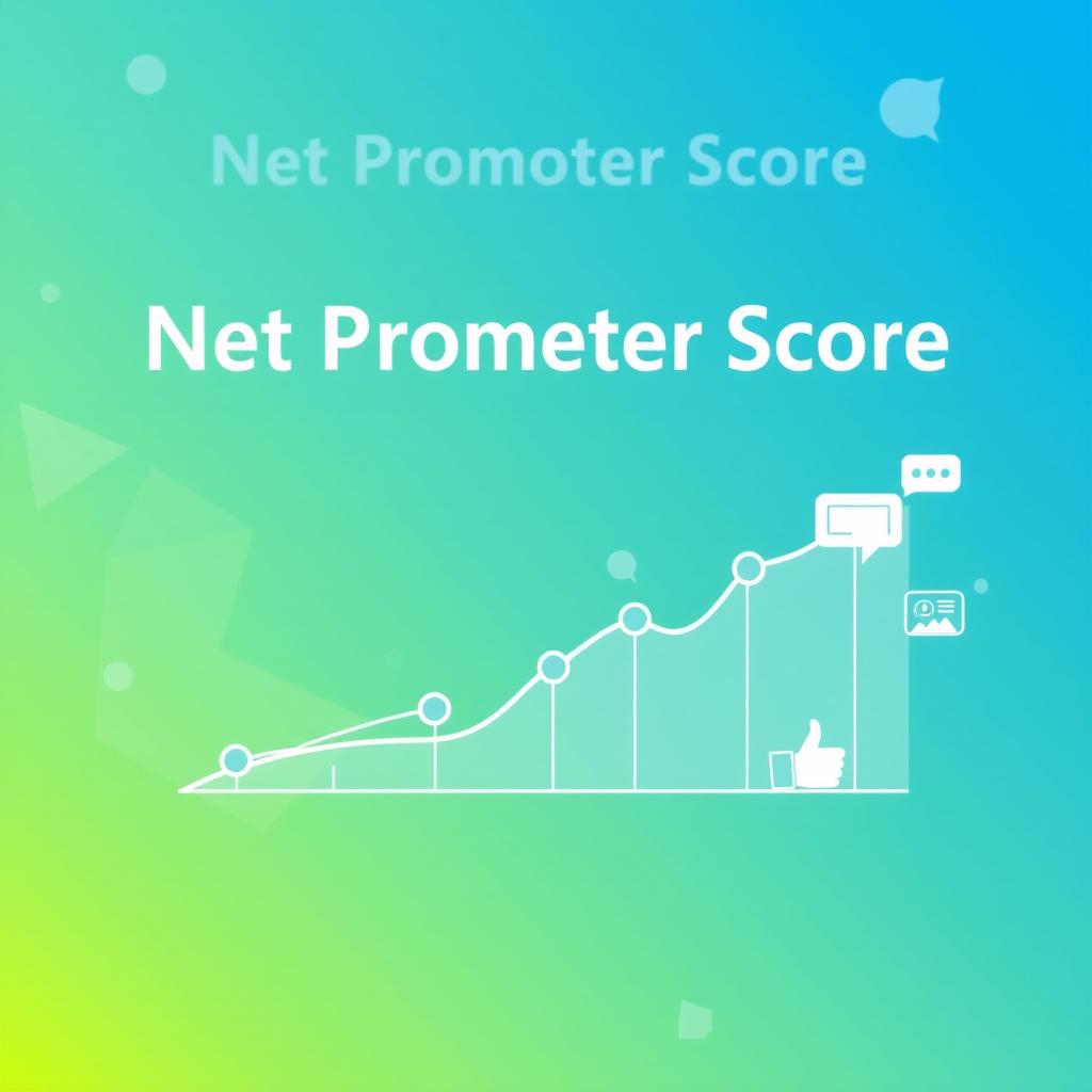 A visually appealing and engaging cover design for a report on Net Promoter Score (NPS)