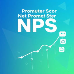 A visually appealing and engaging cover design for a report on Net Promoter Score (NPS)