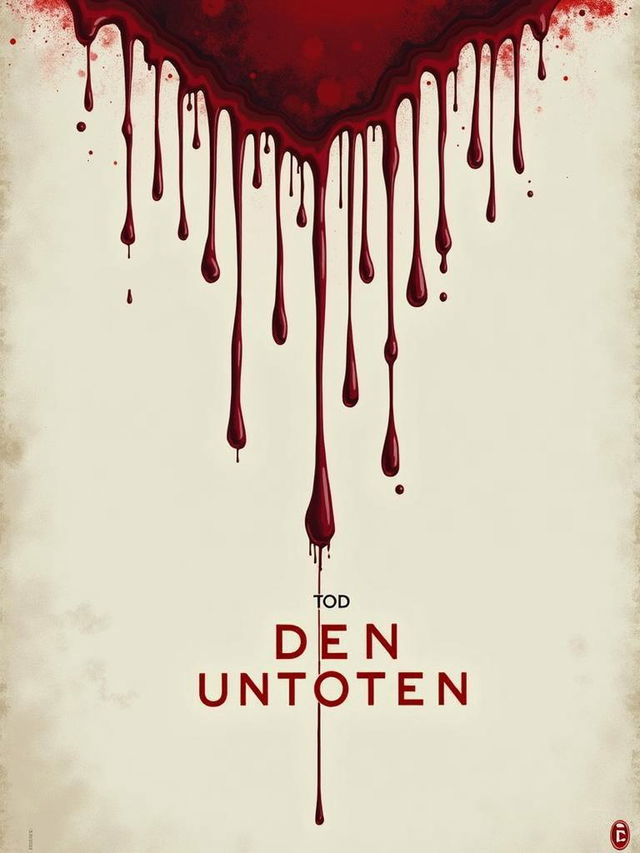 A vintage horror movie poster style featuring the title 'Tod den Untoten' in bold, distressed lettering at the bottom