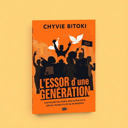 Cover design for a book titled 'L'Essor d'une Génération' by Chyvie Bitoki, focusing on political, social, and cultural themes
