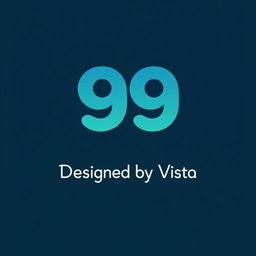 A modern and sleek logo design for '99 Designed by Vista'