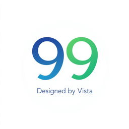A modern and sleek logo design for '99 Designed by Vista'