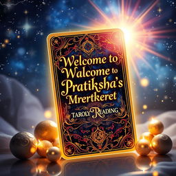 An artistic composition featuring elements of Vedic astrology, numerology, and tarot cards