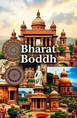 The title 'Bharat Boddh' prominently displayed at the top, with surrounding images depicting various elements of ancient India