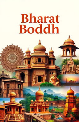 The title 'Bharat Boddh' prominently displayed at the top, with surrounding images depicting various elements of ancient India
